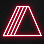 Icone triangle neon
